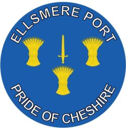 Ellsmere Port - Pride of Cheshire - TWO PACK - Car Bumper Laptop Window Decal County Flag Sticker