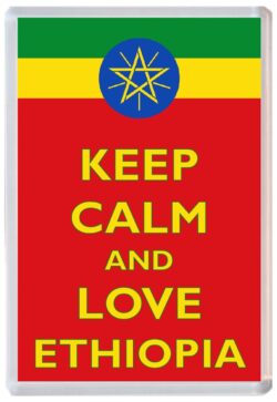 Keep Calm and Love Ethiopia - Jumbo Fridge Magnet Souvenir Gift Present