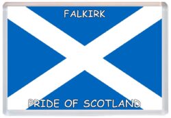 Falkirk - Love Scotland/Scottish Towns & Cities Flag - Jumbo Fridge Magnet Souvenir Gift Present