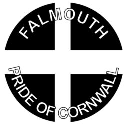 Falmouth - Pride of Cornwall - TWO PACK - Car Bumper Laptop Window Decal County Flag Sticker