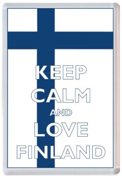 Keep Calm and Love Finland - Jumbo Fridge Magnet Souvenir Gift Present