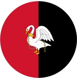 Buckinghamshire County Flag - TWO PACK - Car Bumper Laptop Window Decal Sticker