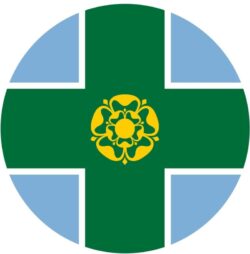 Derbyshire County Flag - TWO PACK - Car Bumper Laptop Window Decal Sticker