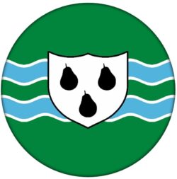 Worcestershire County Flag - 59mm Badge/Badges Gift Present Souvenir