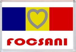 Focsani - Love Romania/Romanian Towns & Cities Flag - Jumbo Fridge Magnet Souvenir Gift Present