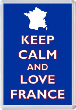 Keep Calm and Love France - Jumbo Fridge Magnet Souvenir Gift Present