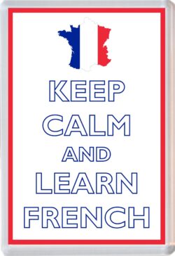 Keep Calm and Learn French - Jumbo Fridge Magnet Souvenir Gift Present