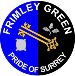 Frimley Green - Pride of Surrey - TWO PACK - Car Bumper Laptop Window Decal County Flag Sticker