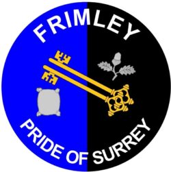 Frimley - Pride of Surrey - TWO PACK - Car Bumper Laptop Window Decal County Flag Sticker