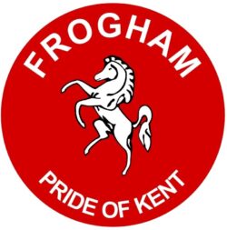 Frogham - Pride of Kent - TWO PACK - Car Bumper Laptop Window Decal County Flag Sticker