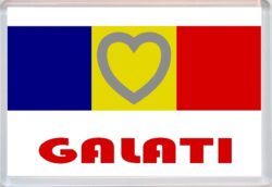Galati - Love Romania/Romanian Towns & Cities Flag - Jumbo Fridge Magnet Souvenir Gift Present