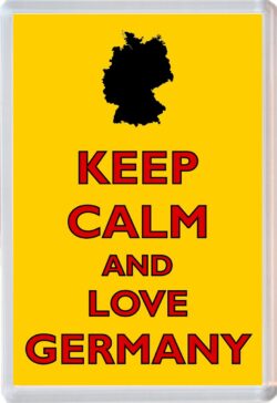 Keep Calm and Love Germany - Jumbo Fridge Magnet Souvenir Gift Present