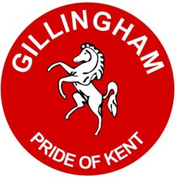 Gillingham - Pride of Kent - TWO PACK - Car Bumper Laptop Window Decal County Flag Sticker
