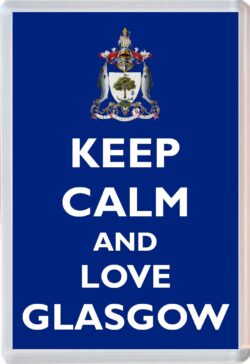 Keep Calm and Love Glasgow - Jumbo Fridge Magnet Souvenir Gift Present