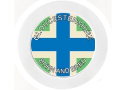 Gloucestershire Bord & Bred - Car Tax Disc Permit Window Holder - Reusable