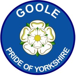 Goole - Pride of Yorkshire - TWO PACK - Car Bumper Laptop Window Decal County Flag Sticker