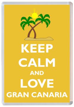 Keep Calm and Love Gran Canaria - Jumbo Fridge Magnet Souvenir Gift Present