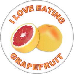 I Love Eating Grapefruit - 59mm Badge/Badges Fun Gift Present