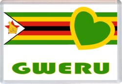 Gweru - Love Zimbabwe/Zimbabwean Towns & Cities Flag - Jumbo Fridge Magnet Souvenir Gift Present
