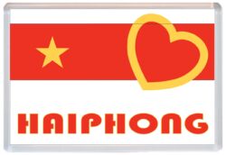 Haiphong - Love Vietnam/Vietnamese Towns & Cities Flag - Jumbo Fridge Magnet Souvenir Gift Present