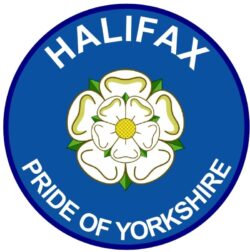Halifax - Pride of Yorkshire - TWO PACK - Car Bumper Laptop Window Decal County Flag Sticker