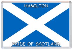 Hamilton - Love Scotland/Scottish Towns & Cities Flag - Jumbo Fridge Magnet Souvenir Gift Present