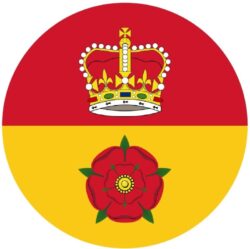 Hampshire County Flag - TWO PACK - Car Bumper Laptop Window Decal Sticker
