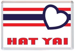 Hat Yai - Love Thailand/Thai Towns & Cities Flag - Jumbo Fridge Magnet Souvenir Gift Present