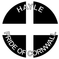 Hayle - Pride of Cornwall - TWO PACK - Car Bumper Laptop Window Decal County Flag Sticker