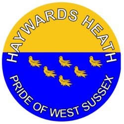 Haywards Heath - Pride of West Sussex - TWO PACK - Car Bumper Laptop Window Decal County Flag Sticker