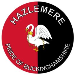 Hazlemere - Pride of Buckinghamshire - TWO PACK - Car Bumper Laptop Window Decal County Flag Sticker