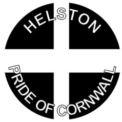Helston - Pride of Cornwall - TWO PACK - Car Bumper Laptop Window Decal County Flag Sticker