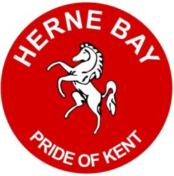 Herne Bay - Pride of Kent - TWO PACK - Car Bumper Laptop Window Decal County Flag Sticker