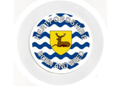 Hertfordshire Bord & Bred - Car Tax Disc Permit Window Holder - Reusable