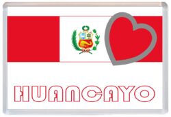 Huancayo - Love Peru/Peruvian Towns & Cities Flag - Jumbo Fridge Magnet Souvenir Gift Present