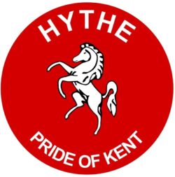 Hythe - Pride of Kent - TWO PACK - Car Bumper Laptop Window Decal County Flag Sticker
