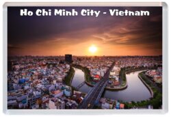 Ho Chi Minh City - Vietnam - Jumbo Fridge Magnet Souvenir Gift Present 20V1