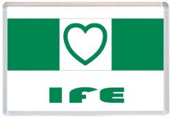 Ife - Love Nigeria/Nigerian Towns & Cities Flag - Jumbo Fridge Magnet Souvenir Gift Present