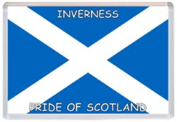 Inverness - Love Scotland/Scottish Towns & Cities Flag - Jumbo Fridge Magnet Souvenir Gift Present