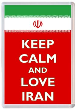 Keep Calm and Love Iran - Jumbo Fridge Magnet Souvenir Gift Present