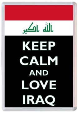 Keep Calm and Love Iraq - Jumbo Fridge Magnet Souvenir Gift Present