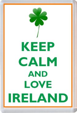 Keep Calm and Love Ireland - Jumbo Fridge Magnet Souvenir Gift Present