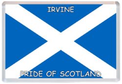 Irvine - Love Scotland/Scottish Towns & Cities Flag - Jumbo Fridge Magnet Souvenir Gift Present