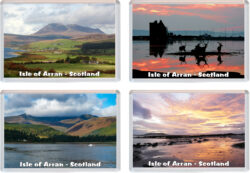Isle of Arran - Scotland - 4 PACK - Jumbo Fridge Magnet Souvenir Gift Present