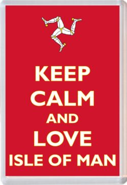 Keep Calm and Love Isle of Man - Jumbo Fridge Magnet Souvenir Gift Present
