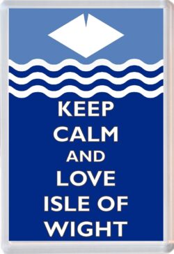 Keep Calm and Love Isle of Wight - Jumbo Fridge Magnet Souvenir Gift Present