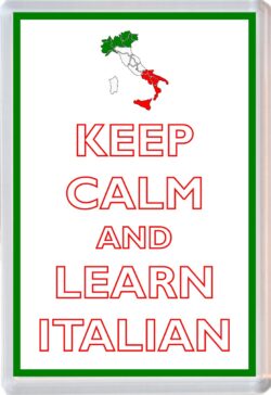 Keep Calm and Learn Italian - Jumbo Fridge Magnet Souvenir Gift Present