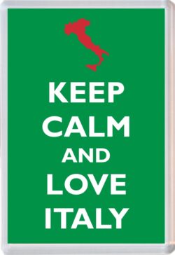 Keep Calm and Love Italy - Jumbo Fridge Magnet Souvenir Gift Present