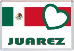 Juarez - Love Mexico/Mexican Towns & Cities Flag - Jumbo Fridge Magnet Souvenir Gift Present