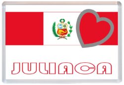 Juliaca - Love Peru/Peruvian Towns & Cities Flag - Jumbo Fridge Magnet Souvenir Gift Present